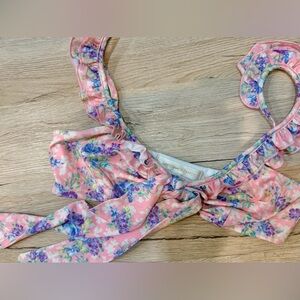 LOVESHACK FANCY Tie-Front Bikini Top perfect condition not faded MINT unworn!